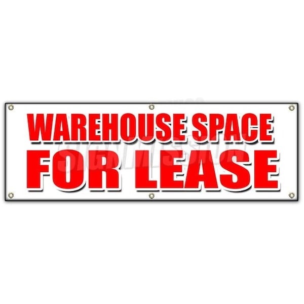WAREHOUSE SPACE FOR LEASE BANNER SIGN build to suit a/c loading dock